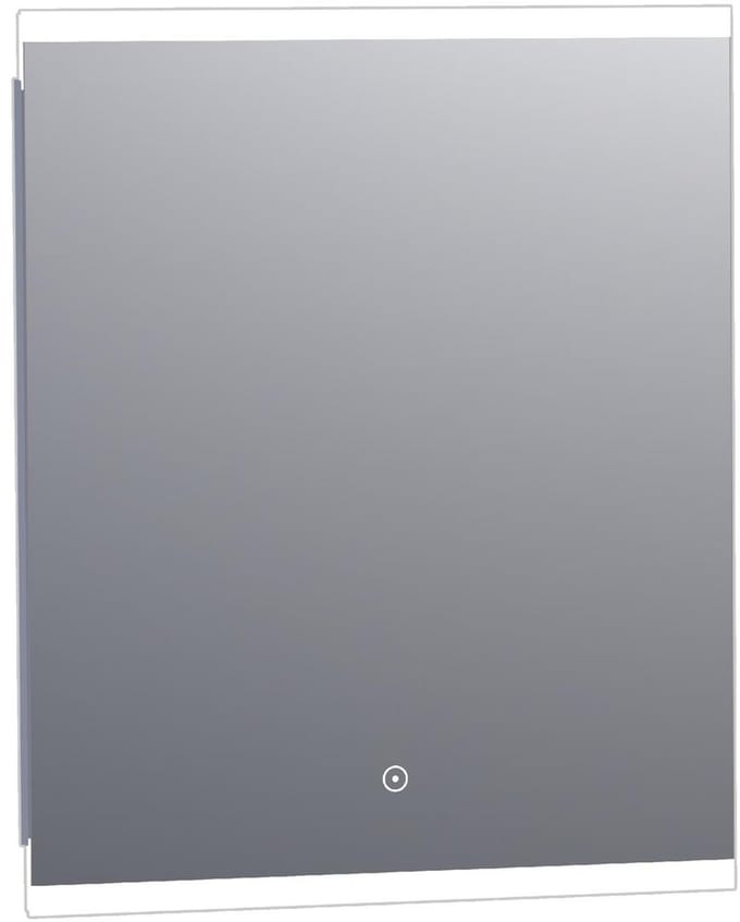 Brauer Jasper Spiegel - Rechthoekig - 60 cm - met Directe LED-Verlichting - Dimbaar - met Touchbediening