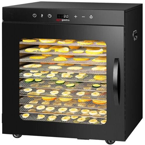 GGM Gastro Dörrgerät / Dörrautomat - mit 10 Ablagen - Schwarz - 800 Watt