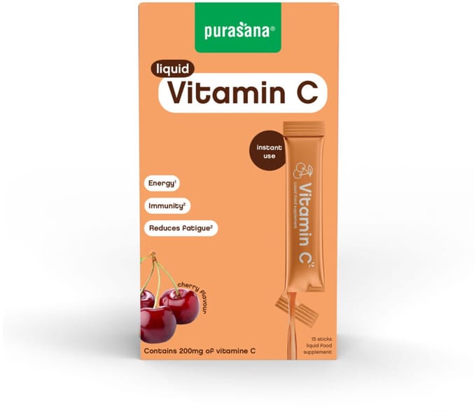 Purasana Liquid Gel Sticks Vitamin C 15 x 10 ml