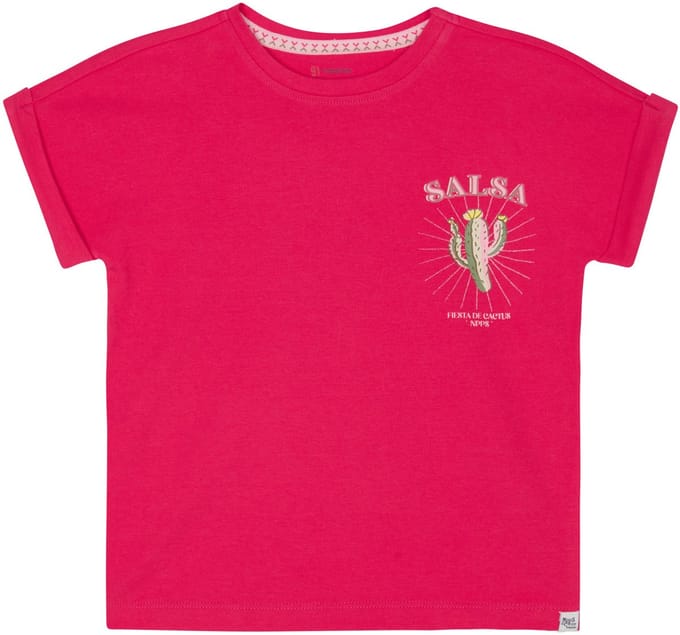 Noppies T-shirt Naverre - Raspberry - Maat 116