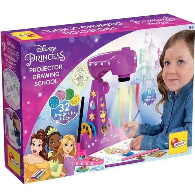École de Dessin des Princesses Disney Avec Projecteur Lisciani 5+ 1 Pièce