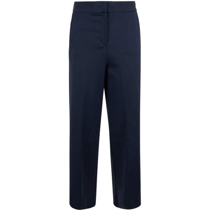 broek bijgesneden vrouw blauw