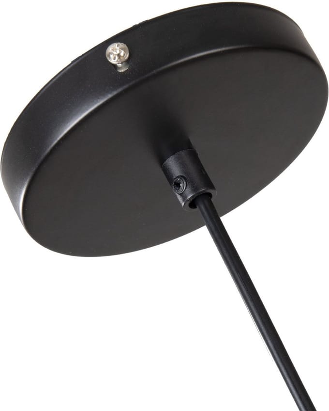 Hanglamp Zwart met hout - Scaldare Marsala