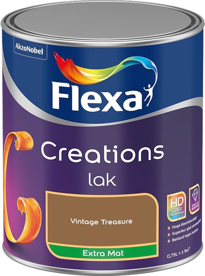 Flexa - Creations Lak Extra Mat - Vintage Treasure - Mengverf - 750 Ml