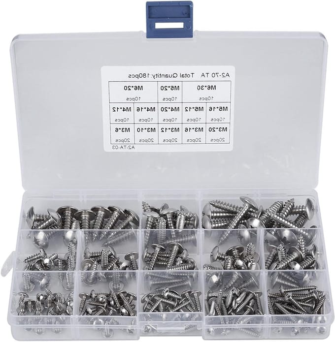 Allecto - Zelftappende Schroeven - Roestvrijstaal - Assortiment van
