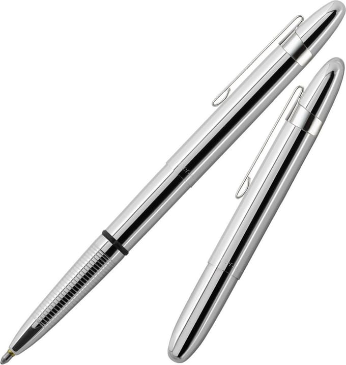 Bullet Space Pen, Chroom met Clip (#400CL)