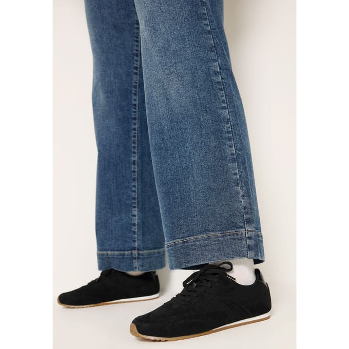 Yours Zwarte Sneakers Met Dunne Zool In Een Model Met Brede Epasvormsize 39EEE