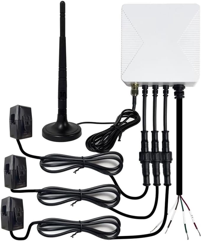 KWH Meter - Stroommeter WiFi - Energie Verbruik - Bidirectionele Meting - 300A Clamp - Wit
