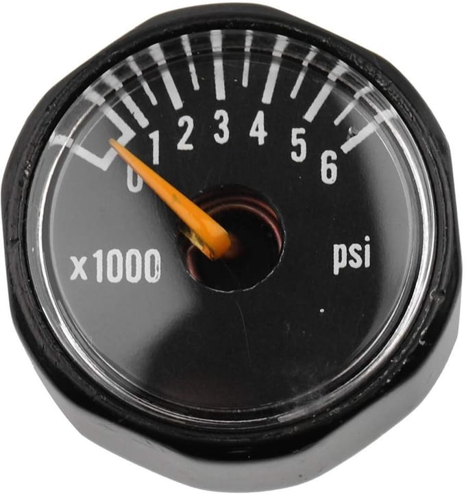 Dailygoods- Drukmeter 6000PSI - Manometer Waterdruk - Mini Drukmeter - Aluminium - 25mm Diameter - Duurzaam Materiaal