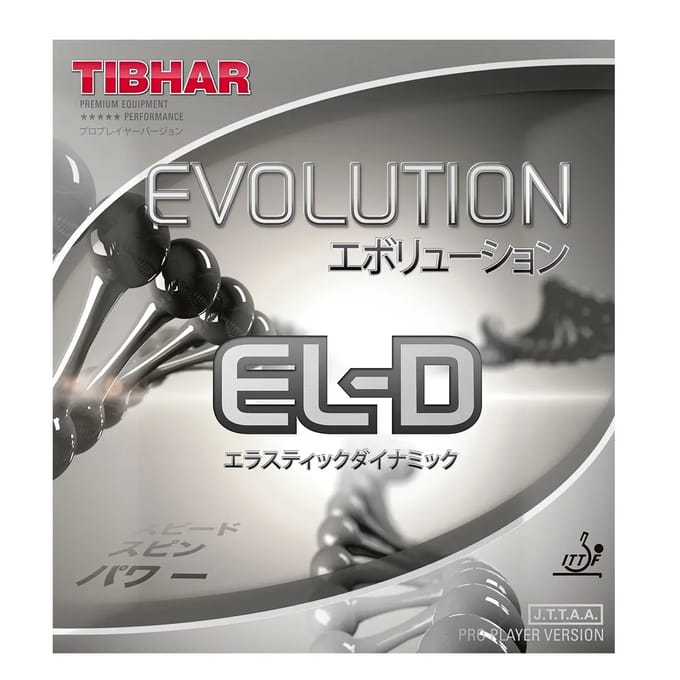 Tibhar - Evolution EL-D - Rood - 2.1 - Tafeltennis Rubbers