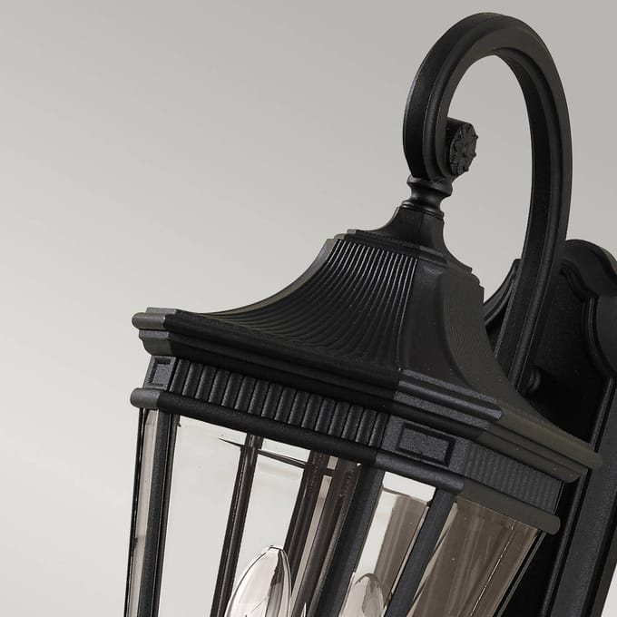 Feiss LED Wand Buitenlamp Cotswold Lane | 2X E14 Max 60W | IP44 | Dimbaar | Black