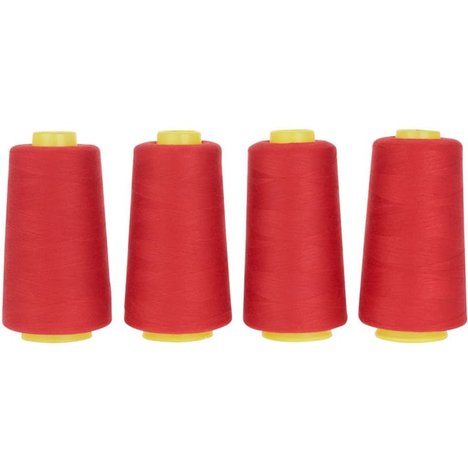 VBS Overlocknaaigaren 40/2 - Rood