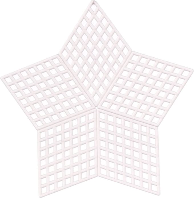 Vaessen Creative Plastic Stramien - Star - 9x9cm- 10 stuks