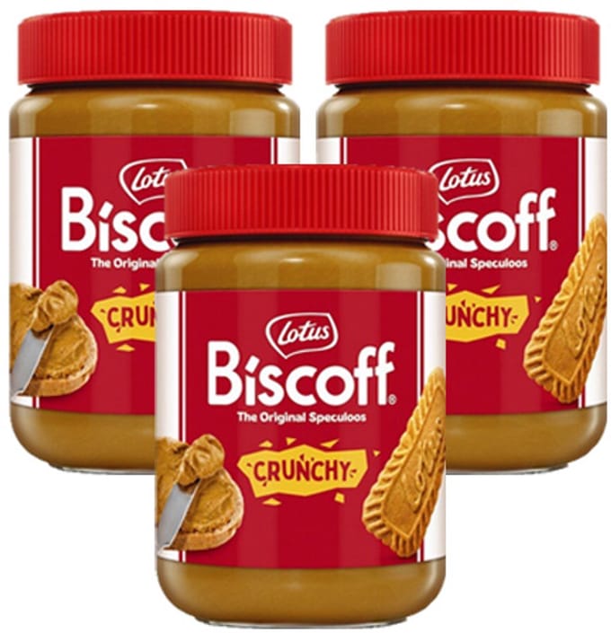 Lotus - Biscoff Speculoospasta Crunchy - 3x 400g