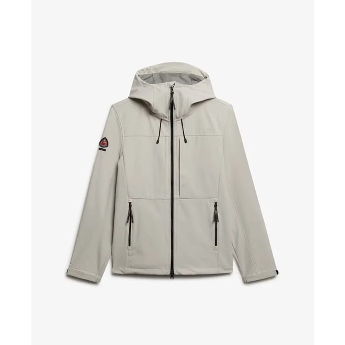 Superdry - Gewatteerde Softshell Trekker Jas Met Capuchon - Heren