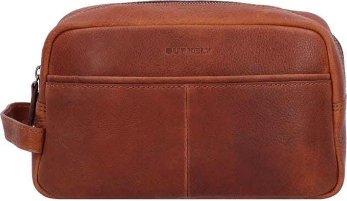 BURKELY Antique Avery Leren Toilettas - Cognac