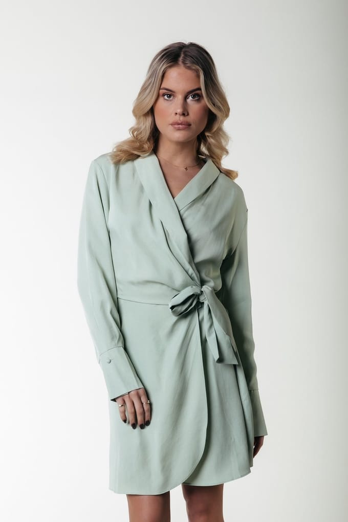 Colourful Rebel Dorin Uni Wrap Dress- L