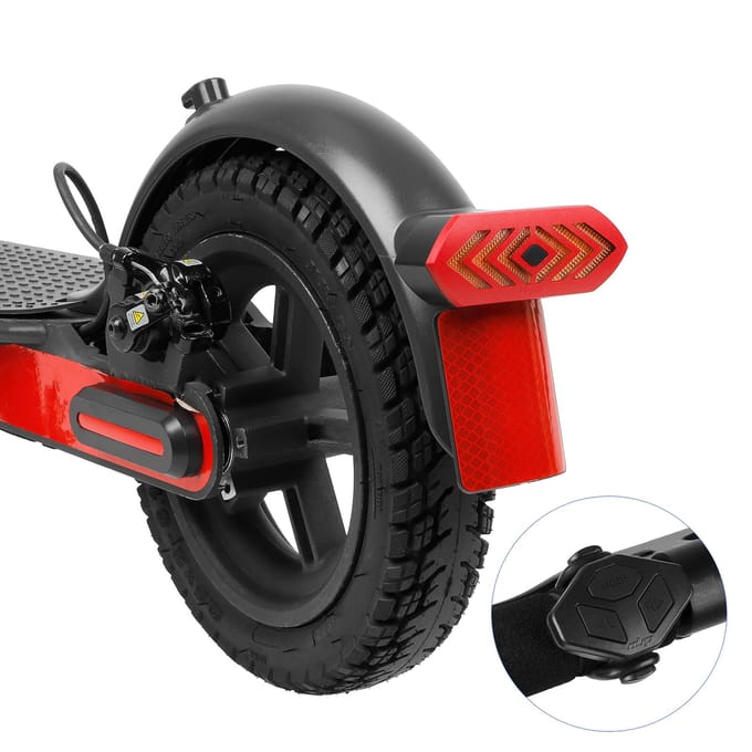 Achterlicht voor elektrische scooters met richtingaanwijzers Draadloze afstandsbediening Scooter-achterlichtveiligheid rood