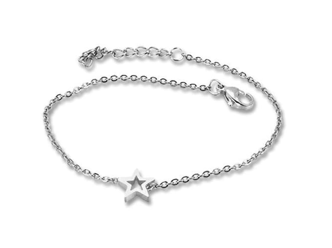 Amanto Armband Emgre - 316L Staal - Ster - ∅8mm - 18+3cm