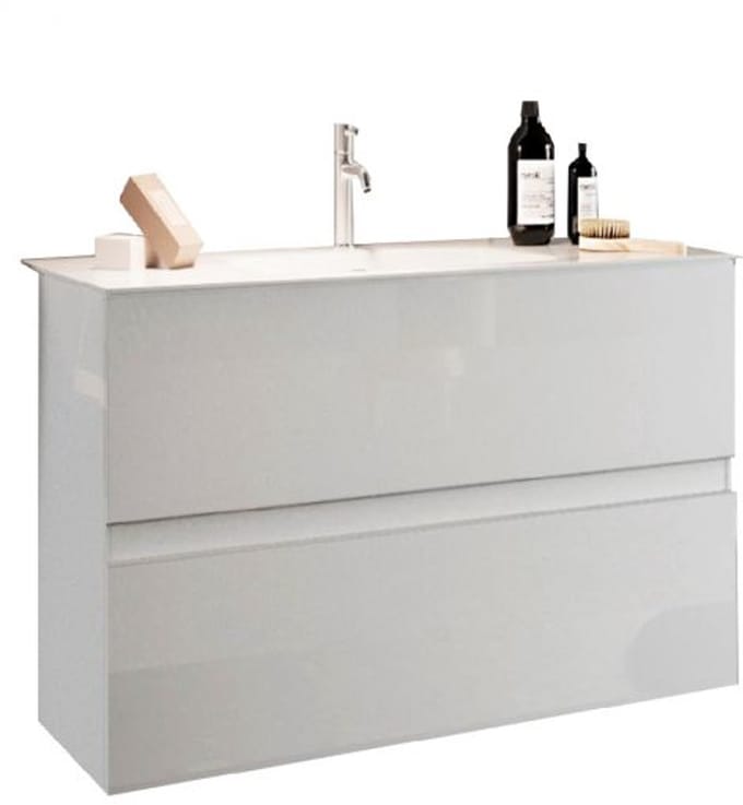Allure - badkamermeubel Start - met wasbak - wit - 63 cm