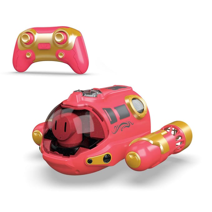 Motorboot met afstandsbediening, 2.4G Dual Propeller Afstandsbediening Boot Waterdicht gespoten speelgoed voor kinderen roze
