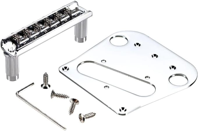 Bridge plate en 6-saddle bridge set voor B5 en B50 - Versterk je geluid en speelcomfort