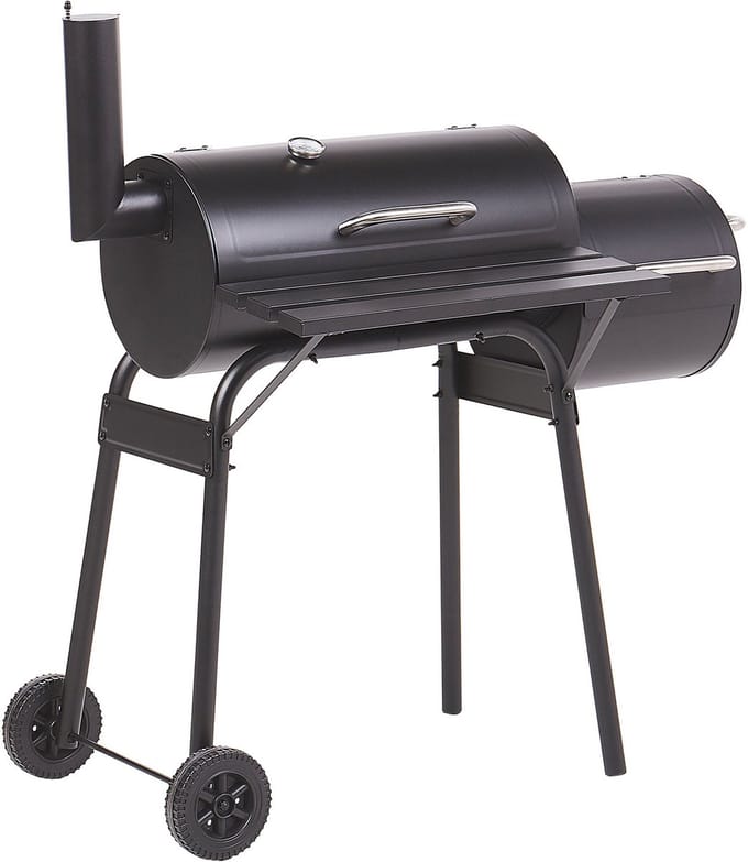 KATLA - Houtskoolgrill - Zwart - Staal