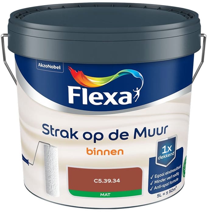 Flexa - Strak Op De Muur Binnen Mat - C5.39.34 - Mengverf - 5 L