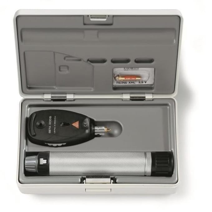 Heine BETA 200S Oftalmoscoop XHL versie – Compleet Batterij