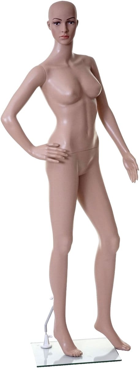 Mannequin MCW-E37, vrouwelijke vrouw mannequin paspop kleermaker mannequin, levensgroot verplaatsbaar 175cm