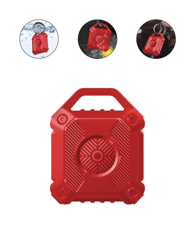 Tectier AirTag Houder Sleutelhanger Waterdicht IP67 - 1 Stuk - Rood