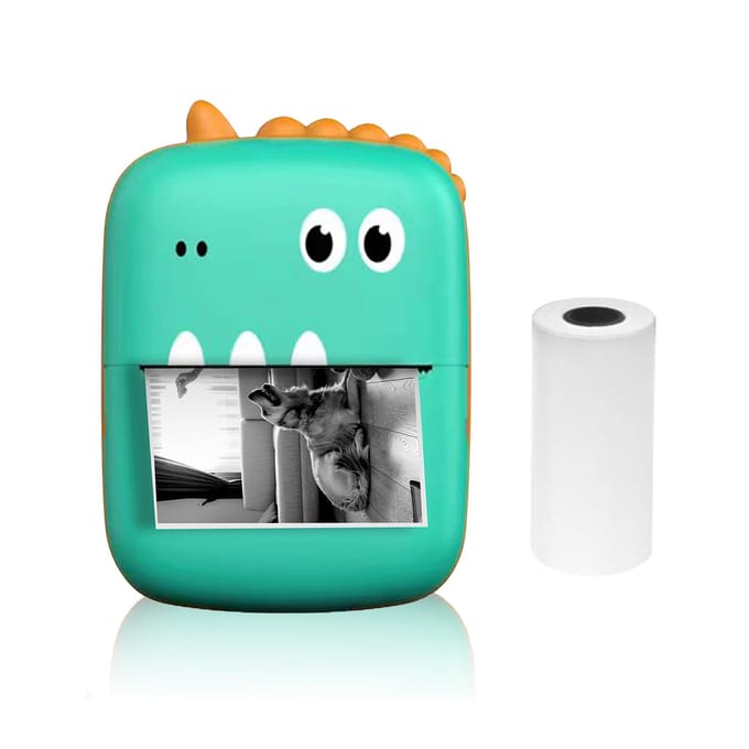 Mini Thermische Printer Multifunctionele Draagbare Sticker Maker Instant Foto Inktloos Afdrukken Ondersteuning BT blue