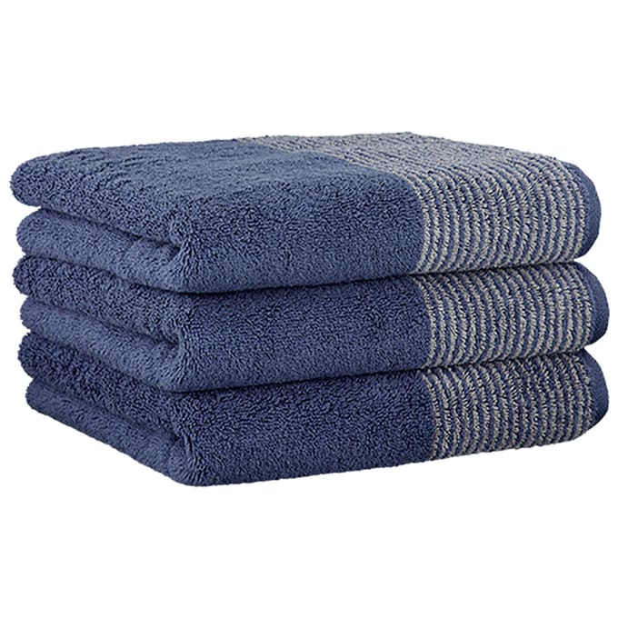 Cawoe Gastendoekje Luxury Home Two-Tone Een maat, 30x50 Set van 3