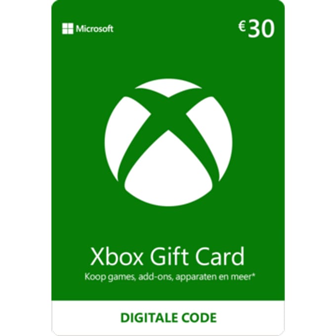 Xbox Gift Card 30 euro | Xbox Kaart | Xbox Tegoed