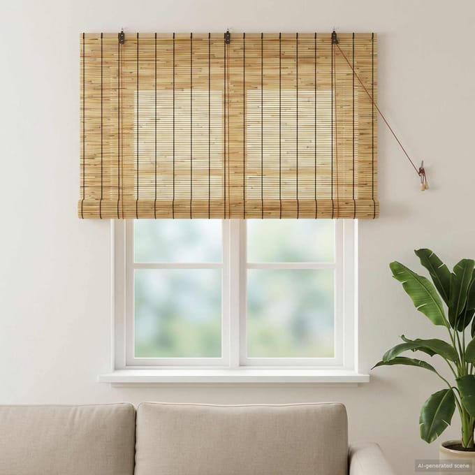vidaXL - Rolgordijn - Naturel - 140 - x - 160 - cm - Riet