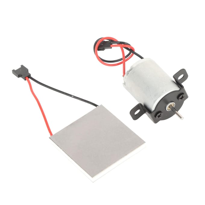 Openhaardventilator Accessoires Motor Stroomopwekking Plaat voor Warmte-aangedreven Kachelventilator white