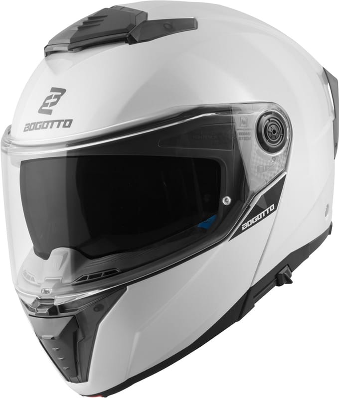 Bogotto FF404 Solid Wit Systeemhelm - Helm