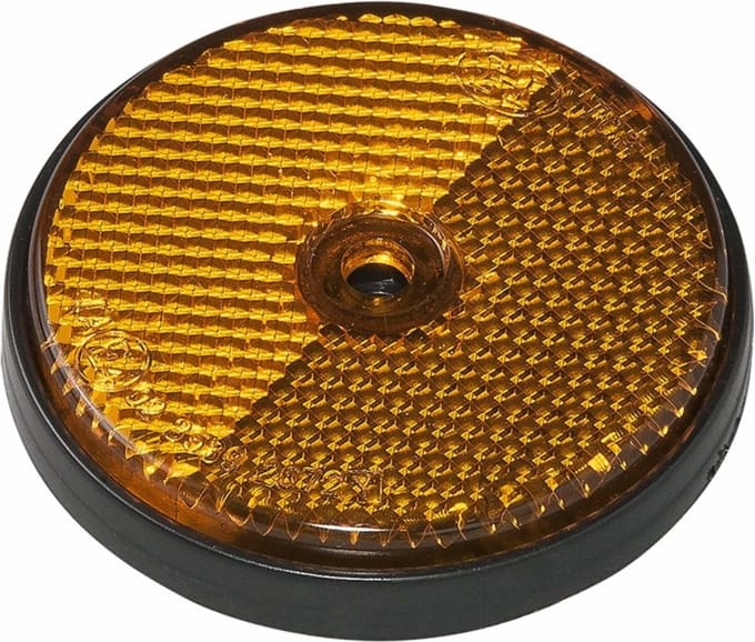 ProPlus Reflector rond - schroefbevestiging - oranje - Ø 60 mm - E-keur - universeel gebruik