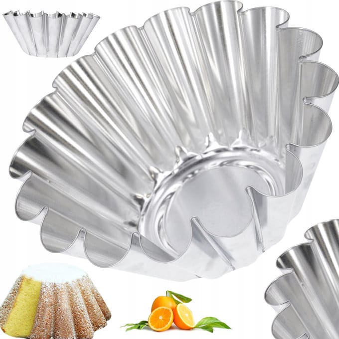 Bakvorm voor Paasbrood, 21 cm, Gekartelde Metaal