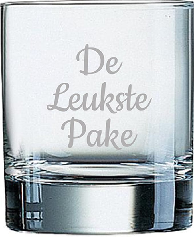 Gegraveerde Whiskeyglas 20cl De Leukste Pake