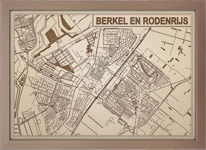 Decoratief Beeld - Houten Van Berkel Rodenrijs - Hout - Bekroned - Bruin - 21 X 30 Cm