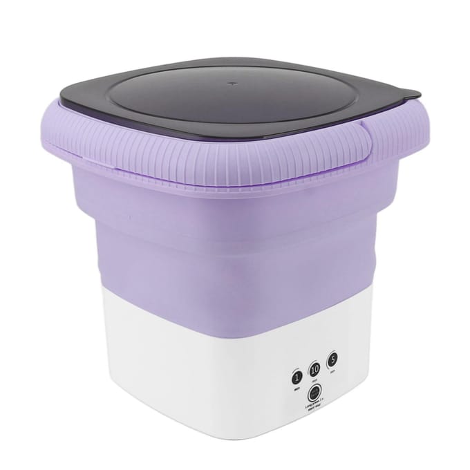 Draagbare Wasmachine Opvouwbare Mini Kleine Draagbare Wasmachine Wasmachine voor Appartement Was paars