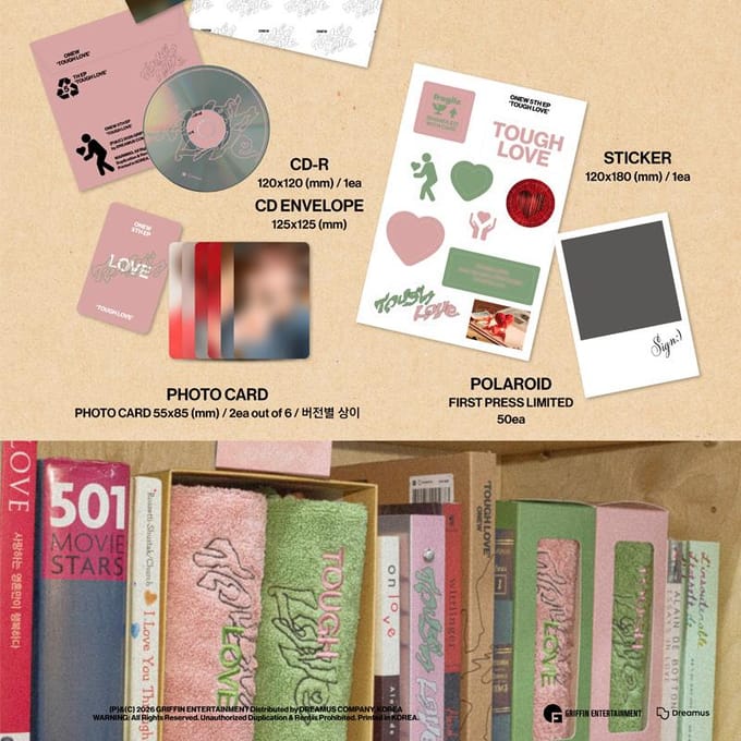 EENW (SHINee) – 5e EP 'TOUGH LOVE' (BOEK Versie) 1pcs beige