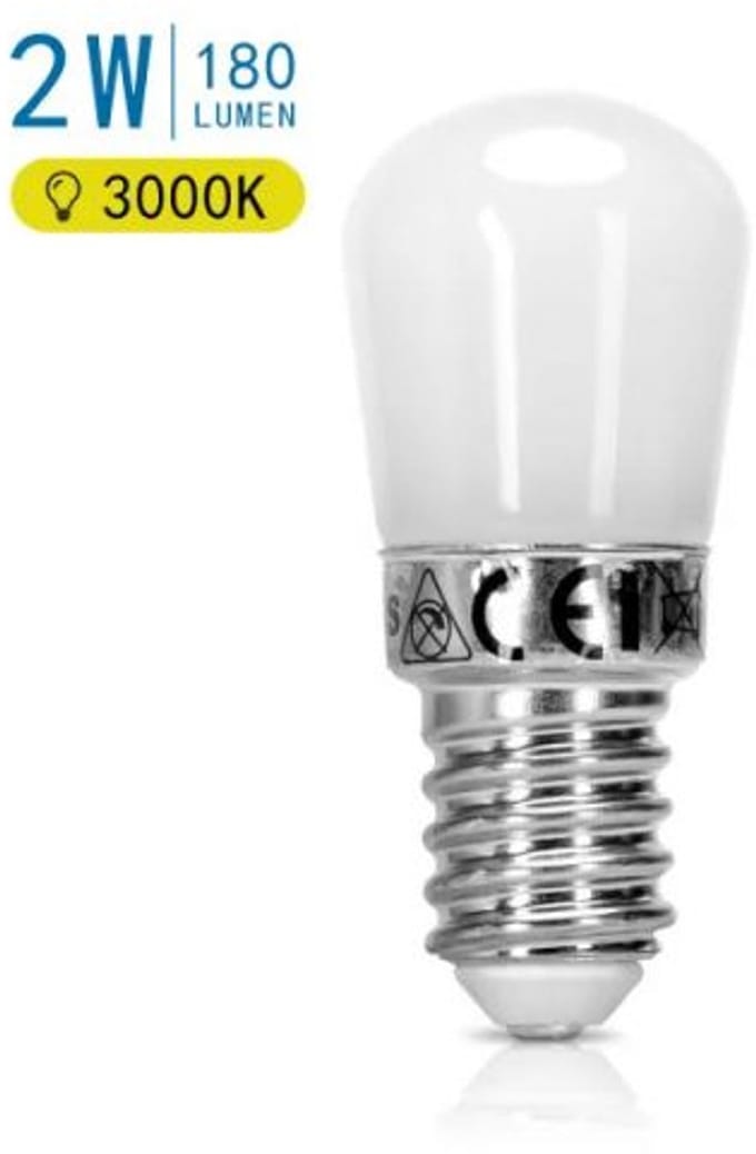 E14 LED lampen - Type T22 - 2W vervangt 19W - 3000K - Warmwit
