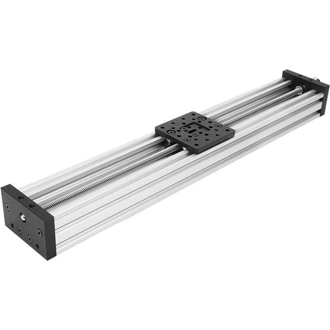 Schroefglijder Lineaire Tafel Aluminiumlegering 3D Printer Graveer Machine 2mm ZwartZilverZilver 500mm