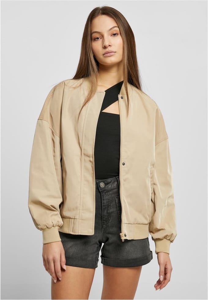Urban Classics - Recycled Oversized Light Bomber jacket - 3XL - Beige