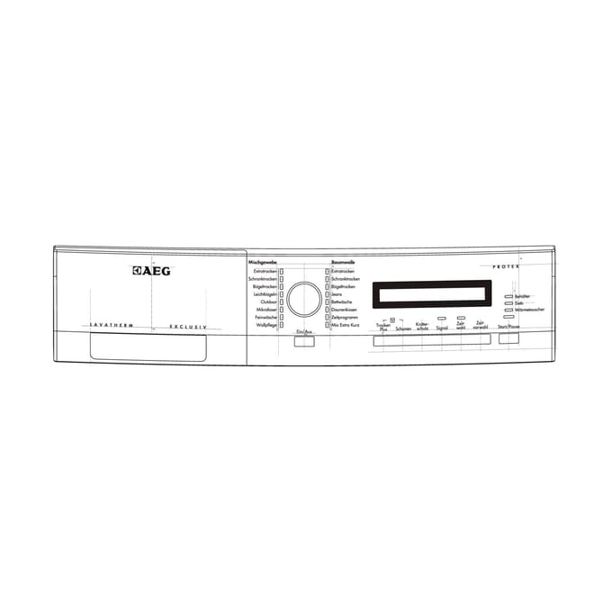 AEG controlepaneel, greeplijst, AEG 1367201306
