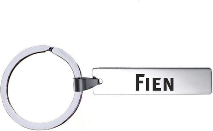 Sleutelhanger Met Naam - Fien - RVS