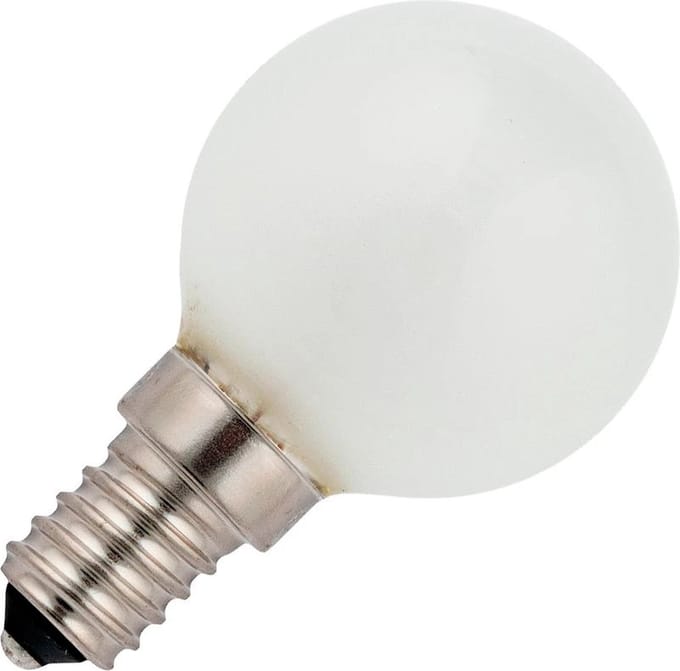Schiefer E14 Kogel Gloeilamp | 25W 2700K 130lm 220V/240V Mat | Dimbaar