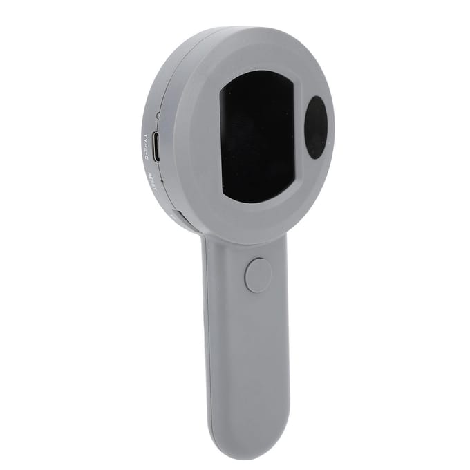 Digitale Vergrootglas 50X met 2 Verlichtingsmodi Handheld 2 inch IPS Scherm Vergrootglas voor Sieraden grijze kleur